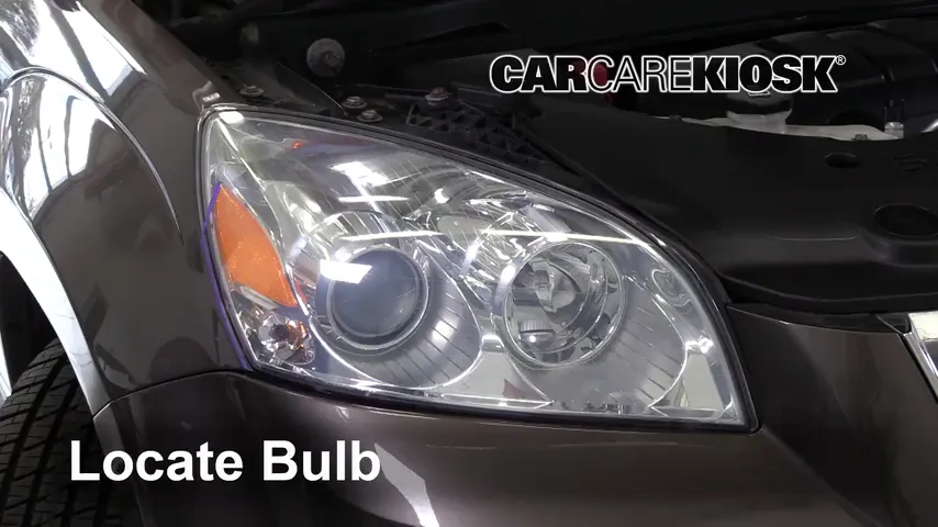 2010 Saturn Outlook XE 3.6L V6 Lights Highbeam (replace bulb)